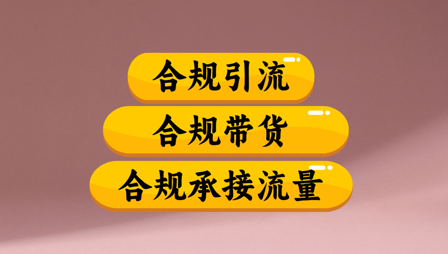 合規(guī)引流、合規(guī)并且高效地做帶貨、合規(guī)承接流量(揭秘)-玖兒的學(xué)習(xí)筆記